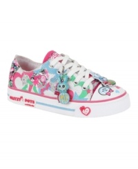 What a character! She'll love being able to show off her fun graphic print Pet shoes from Stride Rite anywhere she goes. What a character! She'll love being able to show off her fun graphic print Pet shoes from Stride Rite anywhere she goes.