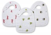 aden + anais 3 Count 100% Cotton Muslin Snap Bib, Mod About Baby