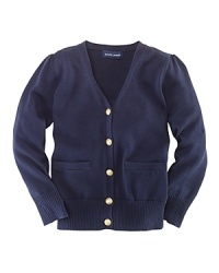 An essential cardigan is rendered in a soft, flat knit for a luxuriously lightweight feel and is crafted with a V-neckline and a long, slouchy silhouette for a stylish look. An essential cardigan is rendered in a soft, flat knit for a luxuriously lightweight feel and is crafted with a V-neckline and a long, slouchy silhouette for a stylish look.