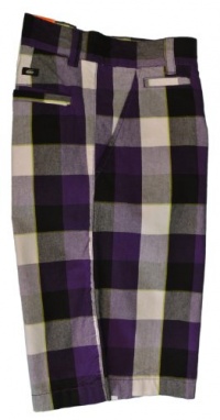 Nike 6.0 Boys Plaid Shorts Purple-16 Nike 6.0 Boys Plaid Shorts Purple-16
