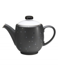 Colorful confetti shines on the Jet Skyline teapot like bright city lights. Mix and match with Denby Jet and Jet Stripes to personalize casual tables with modern polish. In microwave- and oven-safe stoneware for easy reheating. Colorful confetti shines on the Jet Skyline teapot like bright city lights. Mix and match with Denby Jet and Jet Stripes to personalize casual tables with modern polish. In microwave- and oven-safe stoneware for easy reheating.