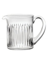 Stunning in crystal from Marquis by Waterford drinkware, the Bezel pitcher gleams from top to bottom with banded cuts inspired by vintage jewelry. Stunning in crystal from Marquis by Waterford drinkware, the Bezel pitcher gleams from top to bottom with banded cuts inspired by vintage jewelry.