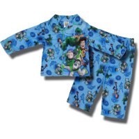 Toy Story Toys at Play 2 piece Coat Style Flannel Pajamas for Toddler Boys - 2T Toy Story Toys at Play 2 piece Coat Style Flannel Pajamas for Toddler Boys - 2T