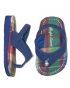 Ralph Lauren Layette Terrence,Royal Polyurethene Nubuck/Blue Multi Plaid,3 M US Infant