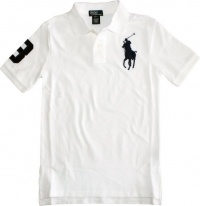 Polo Ralph Lauren Boy's Big Pony Polo (Medium 10/12, White) Polo Ralph Lauren Boy's Big Pony Polo (Medium 10/12, White)