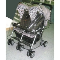 Sashas Rain and Wind Cover for Combi Twin Side by Side Stroller Sashas Rain and Wind Cover for Combi Twin Side by Side Stroller