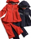 GUESS Kids Girls Toddler Fleece Set, ORANGE (18M)