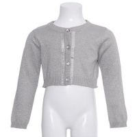 Bonnie Jean Girls 16 Silver Shimmer Rhinestone Christmas Bolero Bonnie Jean Girls 16 Silver Shimmer Rhinestone Christmas Bolero
