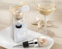 Seaside Sand and Shell-Filled Globe Bottle Stopper Seaside Sand and Shell-Filled Globe Bottle Stopper