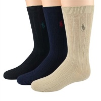 Polo Ralph Lauren boys Dress Rib Slack Crew socks assorted 3pairs - 4-7 (shoe size 10-13) Polo Ralph Lauren boys Dress Rib Slack Crew socks assorted 3pairs - 4-7 (shoe size 10-13)