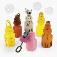 24 ZOO Animal Jungle Characters Bubble Bottles 24 ZOO Animal Jungle Characters Bubble Bottles