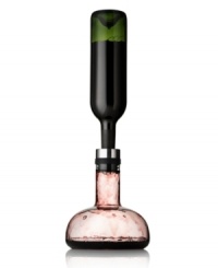 Aerating improves texture and aroma of red wine. And the wine breather carafe from Menu allows you to simplify this step by a mere flip of the bottle. Once the wine has been aerated, simply turn it over and let the wine glide back into its bottle. You can also serve and store wine in the Danish-made carafe. Aerating improves texture and aroma of red wine. And the wine breather carafe from Menu allows you to simplify this step by a mere flip of the bottle. Once the wine has been aerated, simply turn it over and let the wine glide back into its bottle. You can also serve and store wine in the Danish-made carafe.