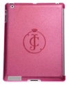 Glam up your gadget with this trend-right treat from Juicy Couture. Soft, sturdy rubber keeps iPad safe from spills and unwanted thrills, while the outside is accented with signature detail and glitter galore. Fits iPad 3.