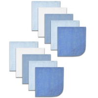 SpaSilk 10 Count Washcloths, Blue, 0-36 Months SpaSilk 10 Count Washcloths, Blue, 0-36 Months