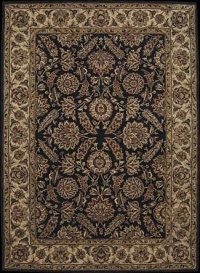 Nourison Rugs Jaipur Collection JA15 Black Runner 2'4 x 8' Area Rug