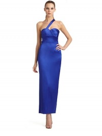 THE LOOKAsymmetrical shoulder strapSweetheart bust lineInterior boning Banded empire waistSide zip closureTHE FITAbout 58 from shoulder to hemTHE MATERIAL57% silk/40% acetate/3% elastaneFully linedCARE & ORIGINDry cleanMade in ItalyModel shown is 5'10½ (179cm) wearing US size 4. THE LOOKAsymmetrical shoulder strapSweetheart bust lineInterior boning Banded empire waistSide zip closureTHE FITAbout 58 from shoulder to hemTHE MATERIAL57% silk/40% acetate/3% elastaneFully linedCARE & ORIGINDry cleanMade in ItalyModel shown is 5'10½ (179cm) wearing US size 4.