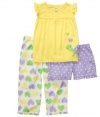 Carters Toddler 3−pc. Turtle Hearts Pajama Set