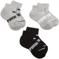 Puma Boys 8-20 3 Pack Quarter Crew Socks Puma Boys 8-20 3 Pack Quarter Crew Socks