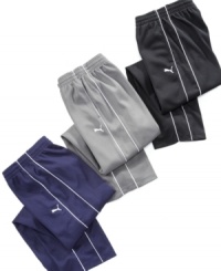 Mesh it up in these ultra-comfy pants from Puma! Mesh it up in these ultra-comfy pants from Puma!