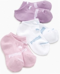 They'll want to flaunt their feet in these cute and colorful socks from PUMA. They'll want to flaunt their feet in these cute and colorful socks from PUMA.