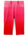 Flowers By Zoe Girls' Five Pocket Capri Pants - Sizes 4-6X