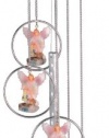 Wind Chime 5-Ring Polyresin Charm Guardian Angel Hang Porch Decoration