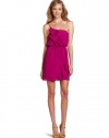 BCBGeneration Women's Ruffle Layered Dress, Berry, XX-Small