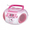 HELLO KITTY KT2028A Stereo AM/FM/CD Boom Box with Cassette Player/Recorder