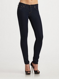 Ultra-slim denim hugs the body for your most flattering fit.THE FITSlim fit Medium rise Inseam, about 34THE DETAILSZip fly Five-pocket style 69% rayon/29% cotton/2% polyurethane Machine wash Made in USA of imported fabric Ultra-slim denim hugs the body for your most flattering fit.THE FITSlim fit Medium rise Inseam, about 34THE DETAILSZip fly Five-pocket style 69% rayon/29% cotton/2% polyurethane Machine wash Made in USA of imported fabric