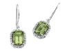 Genuine Peridot Earrings by Effy Collection® in 14 kt White Gold LIFETIME WARRANTY