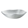 Donna Karan teams up with Lenox to fashion the city-chic Dimension round bowl with a curvacious rim and brushed metal finish for a sophisticated look.