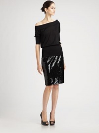 Allover pailettes add a modern edge to a classic pencil skirt.Allover sequinsConcealed back zipFully linedAbout 18 from natural waist49% polyester/43% polyamide/8% elastaneDry cleanImportedModel shown is 5'11 (180cm) wearing US size 4. Allover pailettes add a modern edge to a classic pencil skirt.Allover sequinsConcealed back zipFully linedAbout 18 from natural waist49% polyester/43% polyamide/8% elastaneDry cleanImportedModel shown is 5'11 (180cm) wearing US size 4.