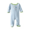 ABSORBA Baby-Boys Newborn Velour Footie