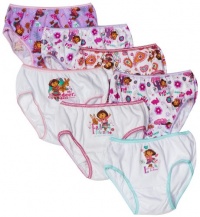 Handcraft Girls 2-6x Nick Dora 7 Pack Panty, Multi, 6 Handcraft Girls 2-6x Nick Dora 7 Pack Panty, Multi, 6