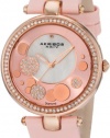 Akribos XXIV Women's AKR434PK Impeccable Quartz Diamond Sunray Mother-Of-Pearl Light Pink Dial Watch