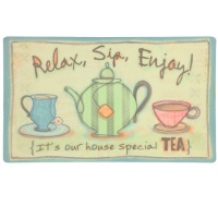 Eco Cushion Relax Sip Enjoy 18-Inch by 30-Inch Doormat Eco Cushion Relax Sip Enjoy 18-Inch by 30-Inch Doormat