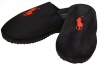 Polo Ralph Lauren Men's Big Pony Scuff Slippers- Black/ Red-11