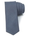 Crafted with a narrow width for modern appeal, this skinny tie offers a reliable look for when you want to dress it up.