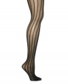 Leave plain to someone else. Mix it up with these sheer cable tights by HUE instead.