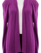 Eileen Fisher Rosby Melange Double Linked Draped Front Cardigan Sweater P-Large