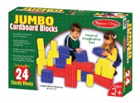 Melissa & Doug 24 Pc Basic Cardboard Blocks Melissa & Doug 24 Pc Basic Cardboard Blocks