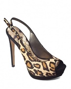 Leopard print haircalf lends exotic appeal to Sam Edelman's Penelope platforms.