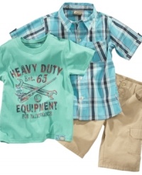 Capture complete casual spring style with this set from Nannette. Mix-and-match for days of different looks. Capture complete casual spring style with this set from Nannette. Mix-and-match for days of different looks.