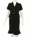 Anne Klein Casa Blanca Skirt Suit Onyx 12P