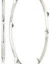 Elizabeth and James Thorns Sterling Silver Large Hoop Earrings