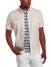 Calvin Klein Sportswear Men's Short Sleeve Fine Plaid Woven Shirt Calvin Klein Sportswear Men's Short Sleeve Fine Plaid Woven Shirt