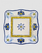 Reminiscent of vibrant, hand-painted Amalfi pottery, this durable melamine set is sure to become a cherished favorite for years to come.Melamine10 X 10 X 4Dishwasher safeDo not microwaveImported