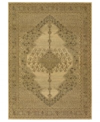 With its intricate Persian-inspired designs set in a lush antique cream colorway, this Timeless Treasures area rug from Couristan sets the groundwork for captivating charm in any setting. Crafted of pure New Zealand wool for long-lasting strength and beauty. With its intricate Persian-inspired designs set in a lush antique cream colorway, this Timeless Treasures area rug from Couristan sets the groundwork for captivating charm in any setting. Crafted of pure New Zealand wool for long-lasting strength and beauty.