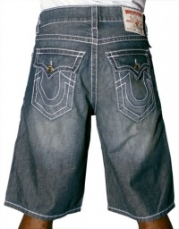 True Religion Jeans Newport Medium Wash Mens Denim Jean Shorts True Religion Jeans Newport Medium Wash Mens Denim Jean Shorts