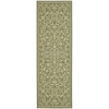 Safavieh Courtyard Collection CY2098-1E06 Olive and Natural Indoor/Outdoor Area Rug, 4-Feet by 5-Feet 7-Inch